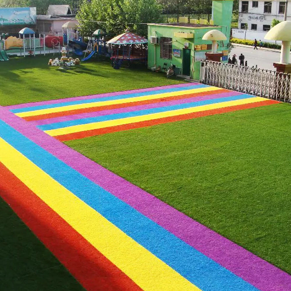 Beautiful Colors Grass Carpet Artificial Outdoor PP + PE Material Green Grass Wall Decor Artificial Lawn manufacture