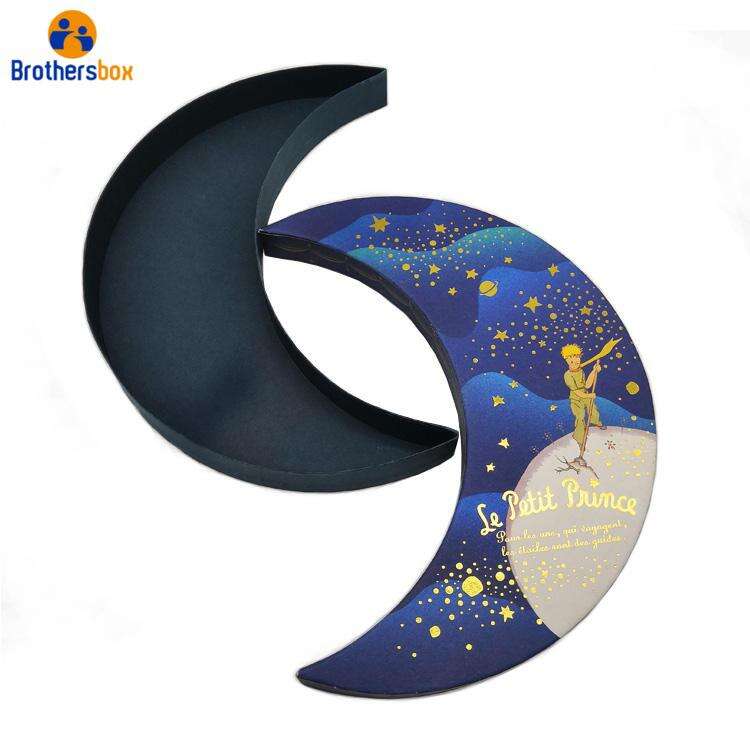 Creative Moon Shape Gift Box / Wholesale Custom Luxury Gift Box supplier