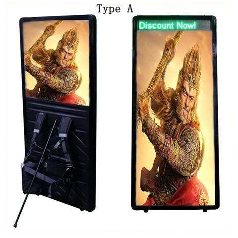 Factory price new model Advertising LED Screen Backpack Light box  Advertising LED Backpack Billboard Light Box manufacture
