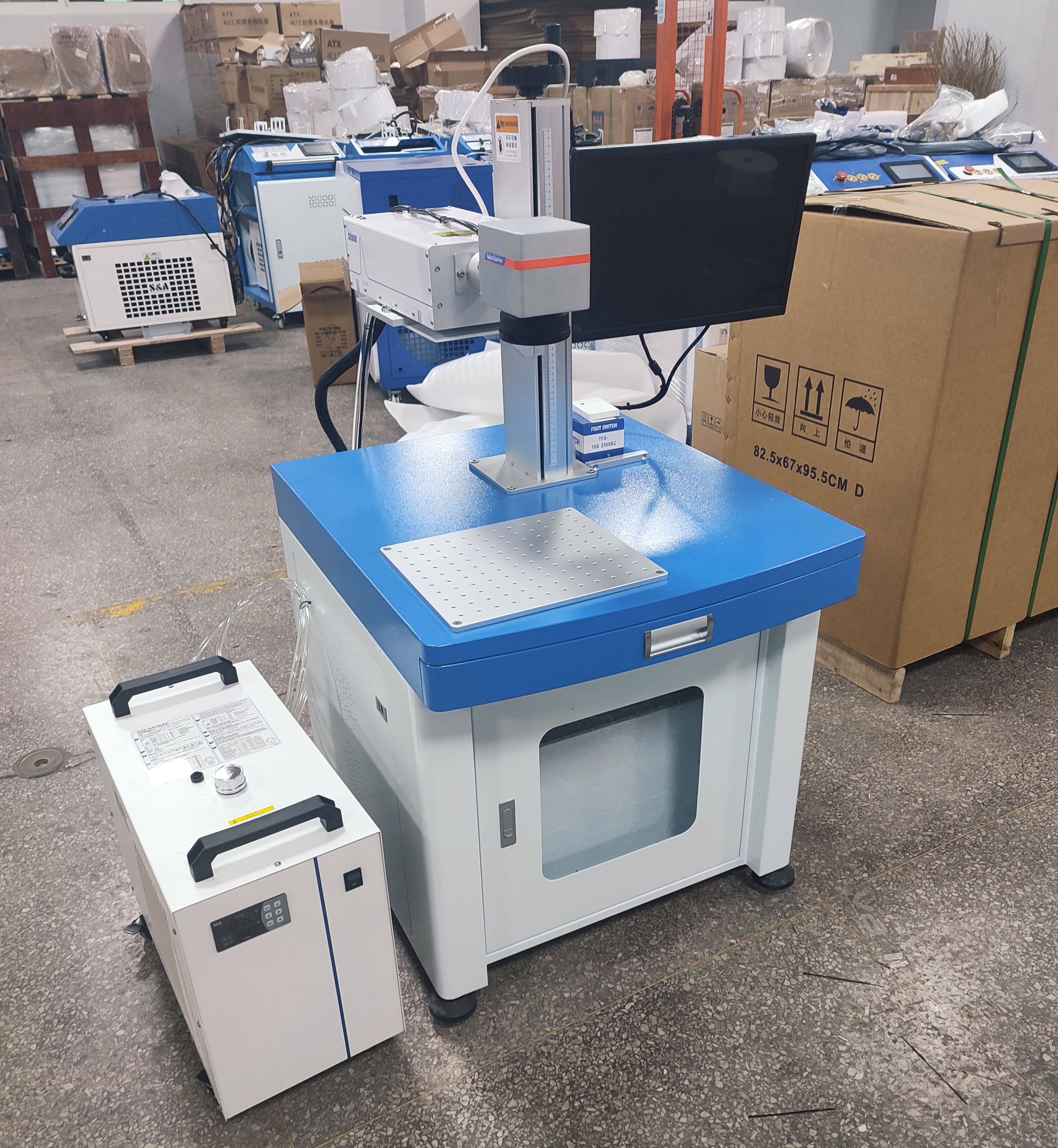 UV cabinet laser marking machine factory