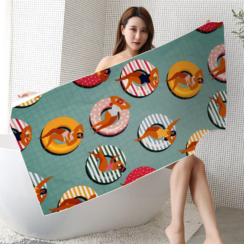 Best Selling Customized Microfiber Printed Quick Dry Sand Free Beach Towel supplier