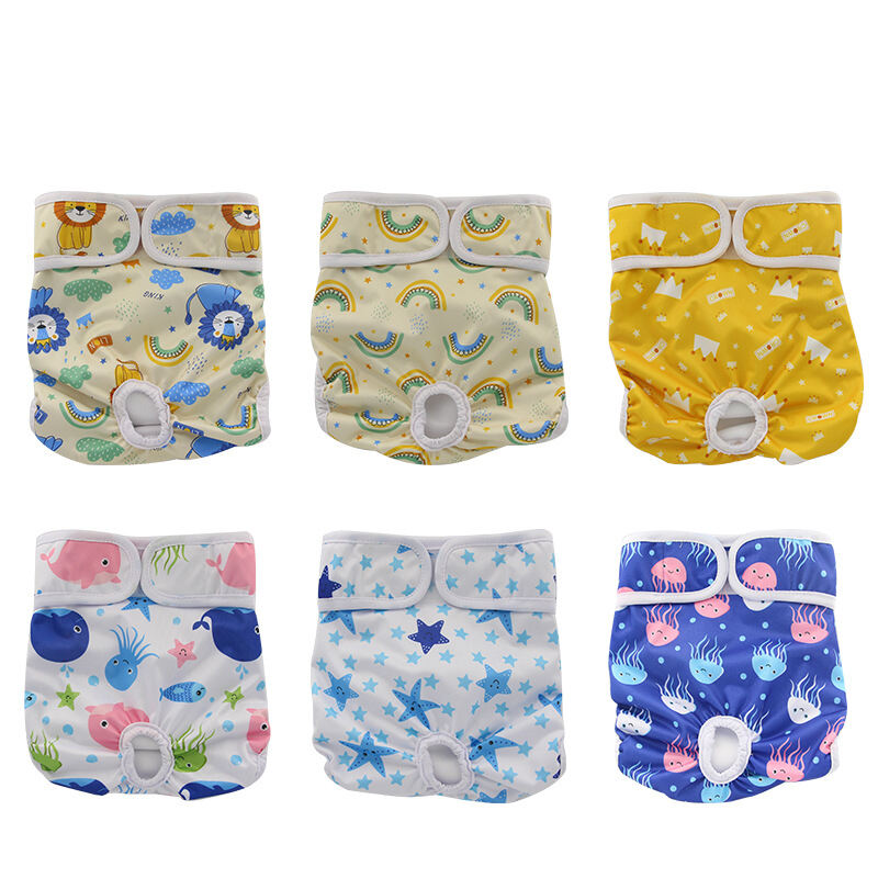 Washable Reusable Dog Diaper Durable Female Dog Diapers Doggie Cloth Nappy 3pcs Pack details