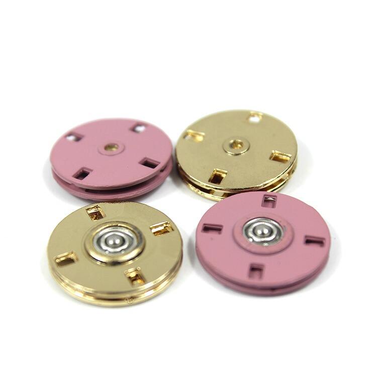 custom 2 pieces metal invisible snap button snap fastener for shirts