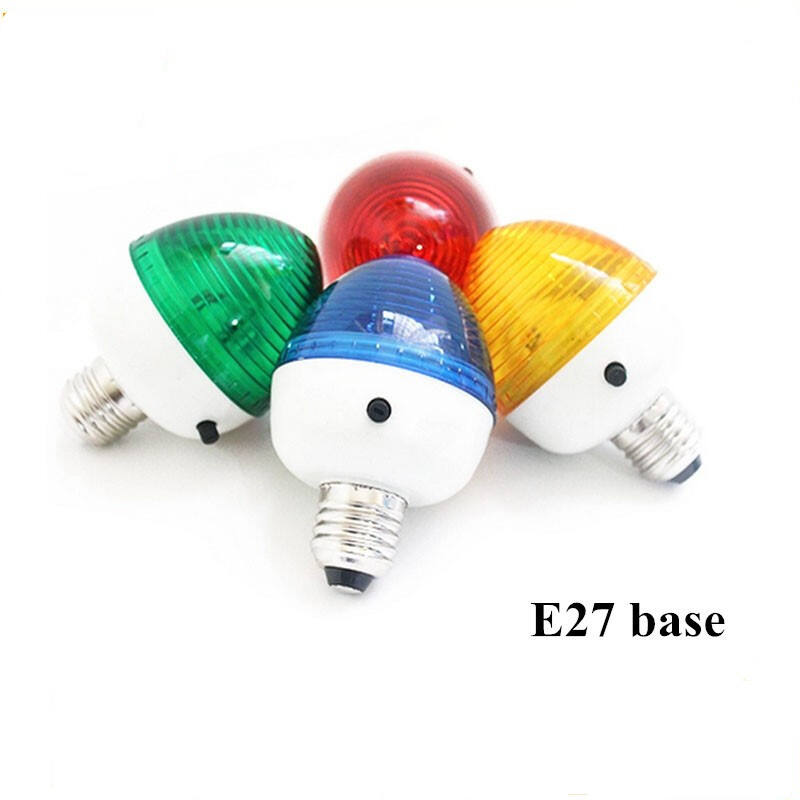 E27 Strobe Bulb Colorful E27 Base Egg Type Halogen Strobe Light Bulb factory