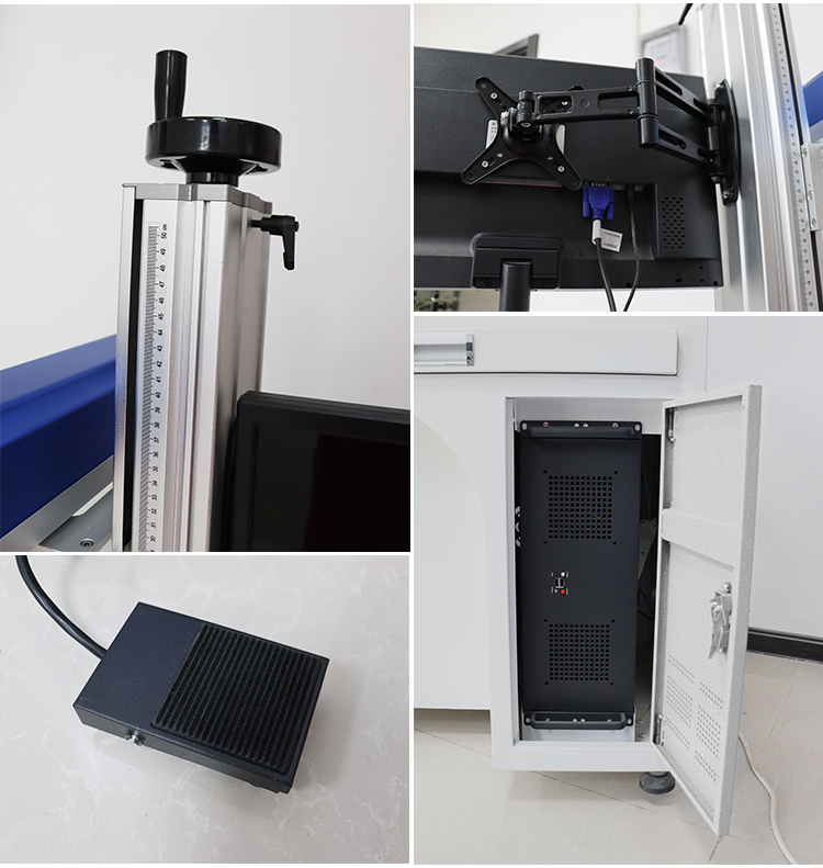 JPT MOPA M7 LP Color rotary metal 30w 20w ring Laser Engraving Marking Machine on tyre fiber laser marking machine manufacture