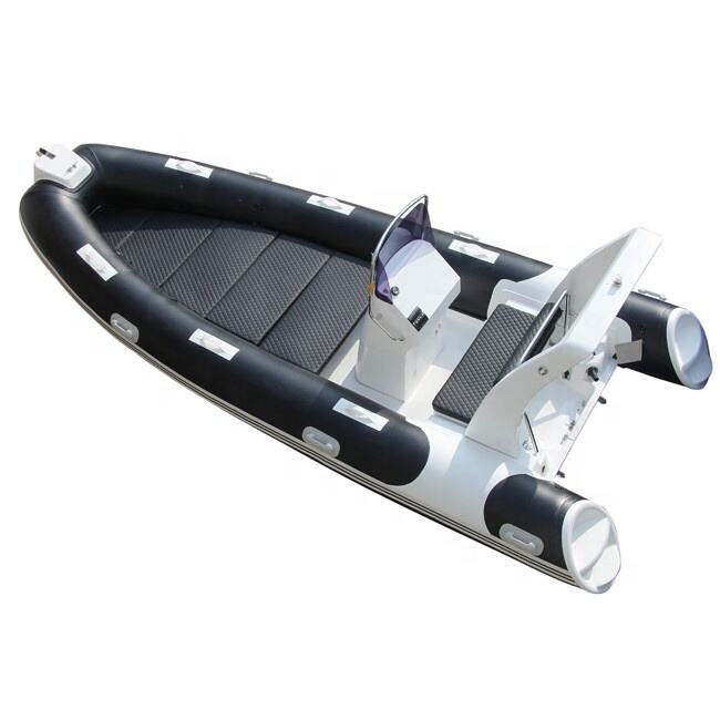 Customize 21.5ft Ocean Rib Boat Inflatable 6.5m Hydraulic Steering Center Console French Orca Hypalon Rib-650 factory