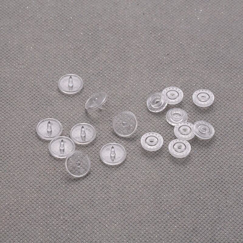 Transparent round invisible baby knit romper snap fastener button