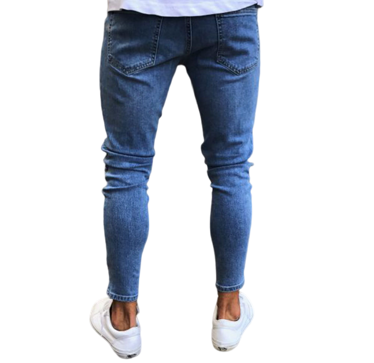 Italy Style Men's Distressed Art Patches Badge Pants manufacture
