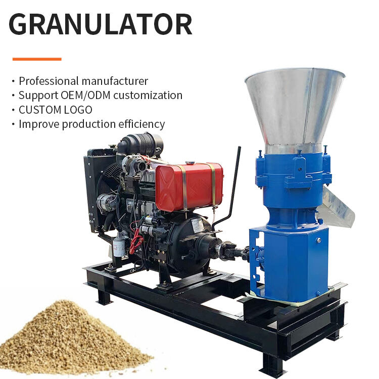 Diesel feed pellet machine