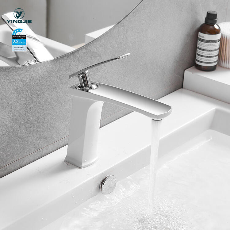 single hole modern water faucet bathroom water basin faucet for hotel bathroom details