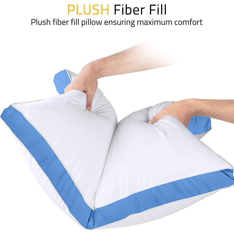 Cheap price china best selling Comfortable Polyester Premium Quality Gusseted hotel pillow manufacture