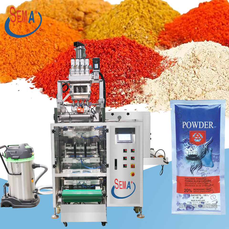 Four Side Sealing Multi Lane Coffee Powder Milk Powder Salt Spice Flour Sugar Sachet Packing Machine