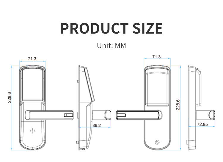 best interior digital keypad electronic smart door lock with handle manufacture