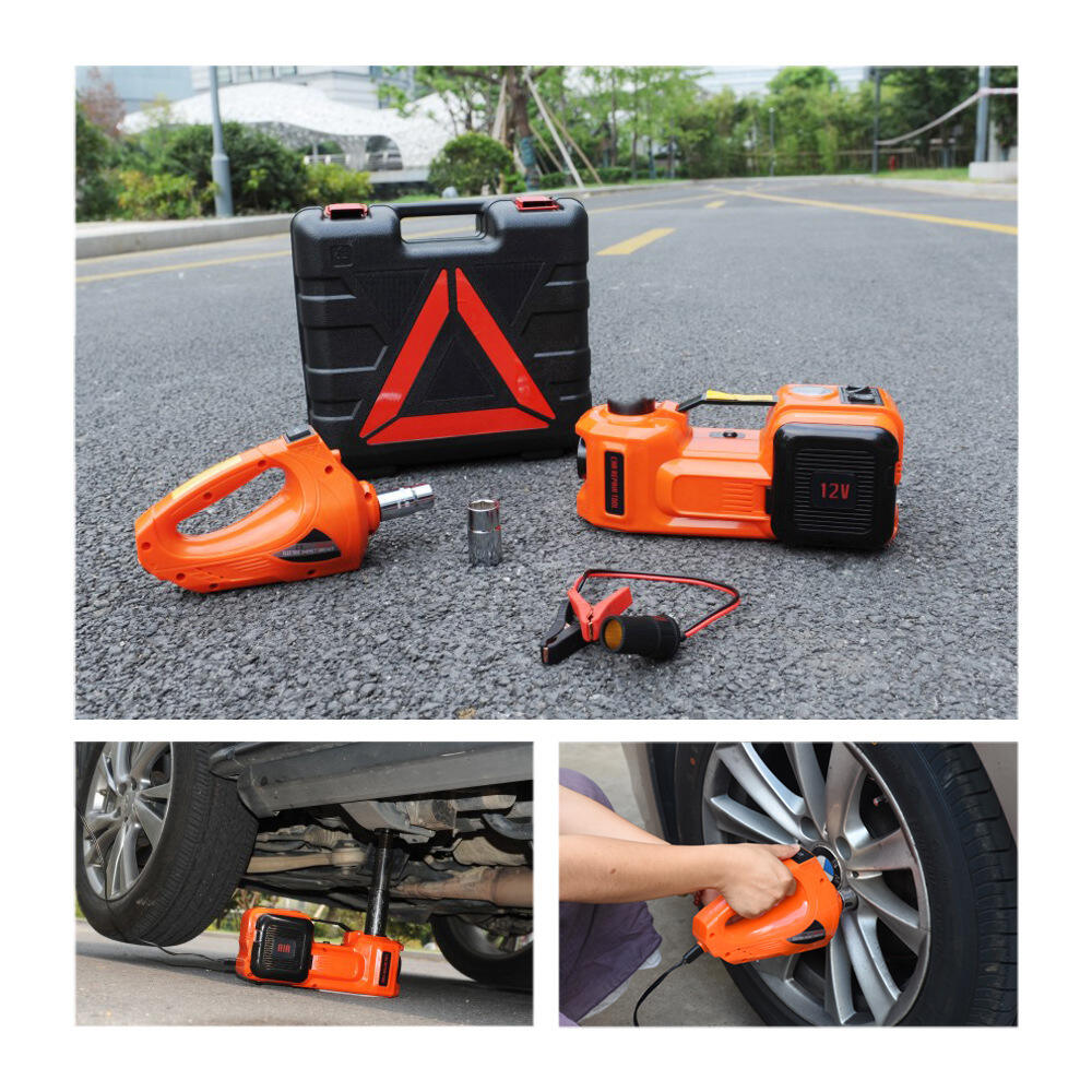 Multifunctional Portable Electric Power Wrench Car Vehicle Kit Tyre Inflator Tire Pump Hydraulic Floor Car Jack details