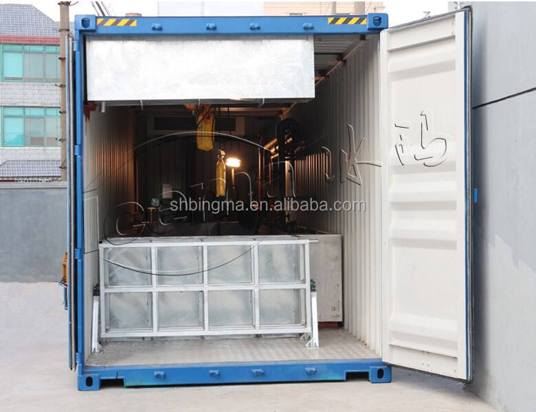 3 ton containerized block ice plant factory