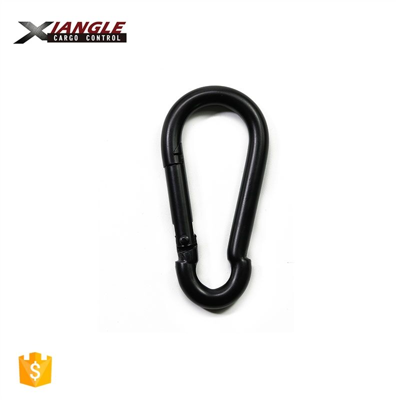 Factory Price Strong 8# D Shape Clip Climbing Rotating Lock Carabiner Hook supplier