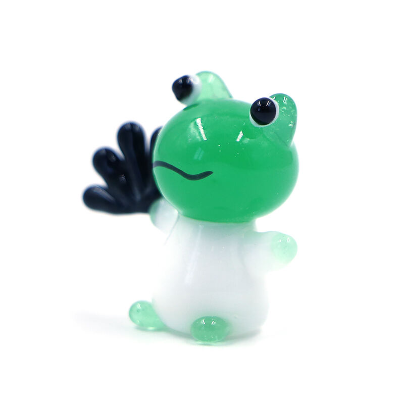 Miniature Lampwork Murano Glass Animal Frog Figurine supplier