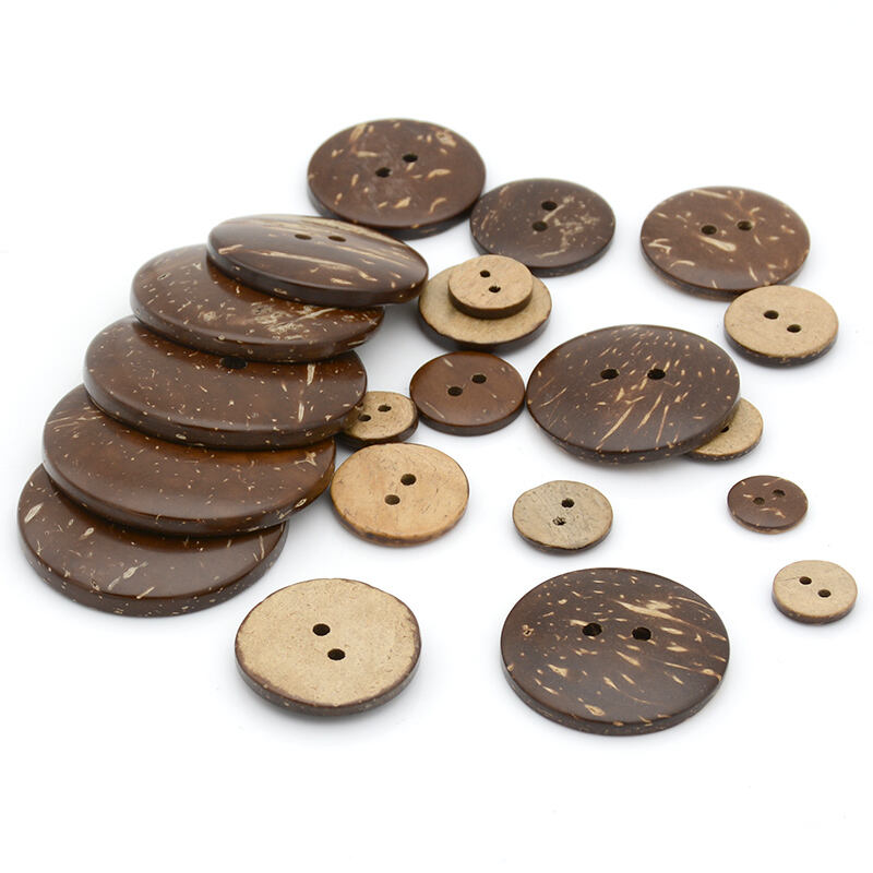 Sustainable sewing garment button natural coconut shell buttons for coat