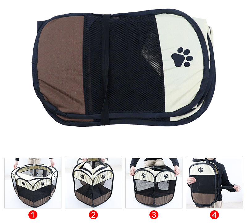 Pet Portable Foldable Playpen Exercise Kennel Dogs Cats Indoor/Outdoor Tent with Carrying Case Collapsible Travel Bowl supplier