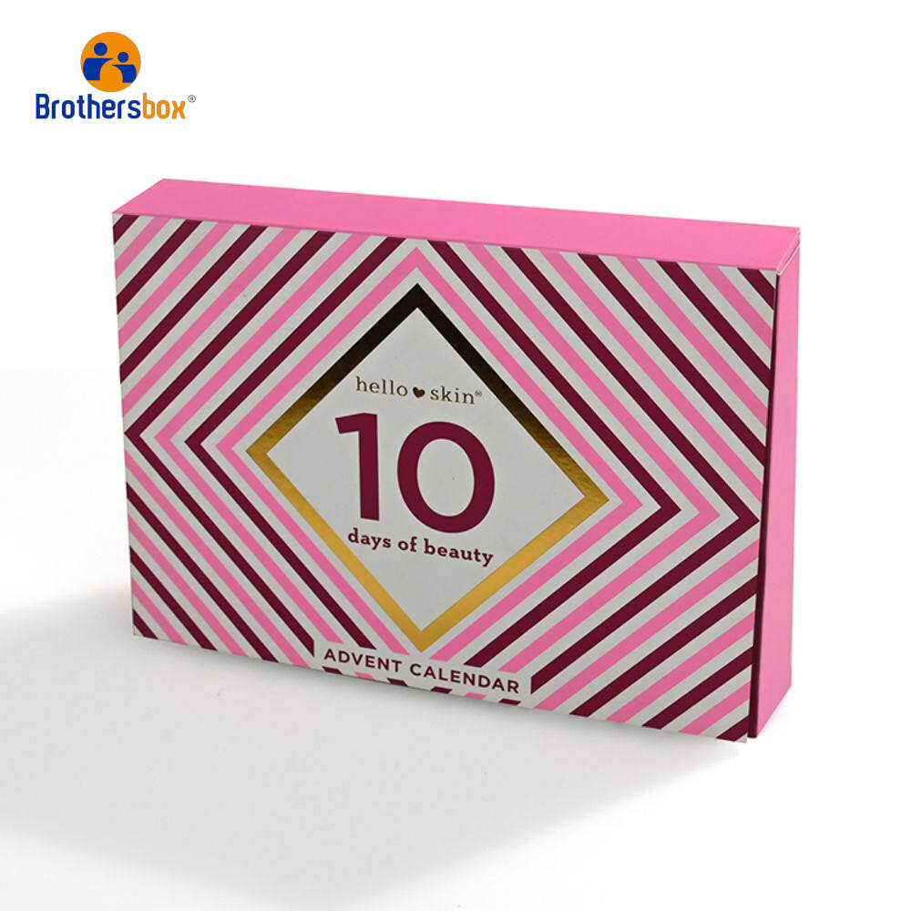 Custom Advent Calendar Beauty Product Packaging details