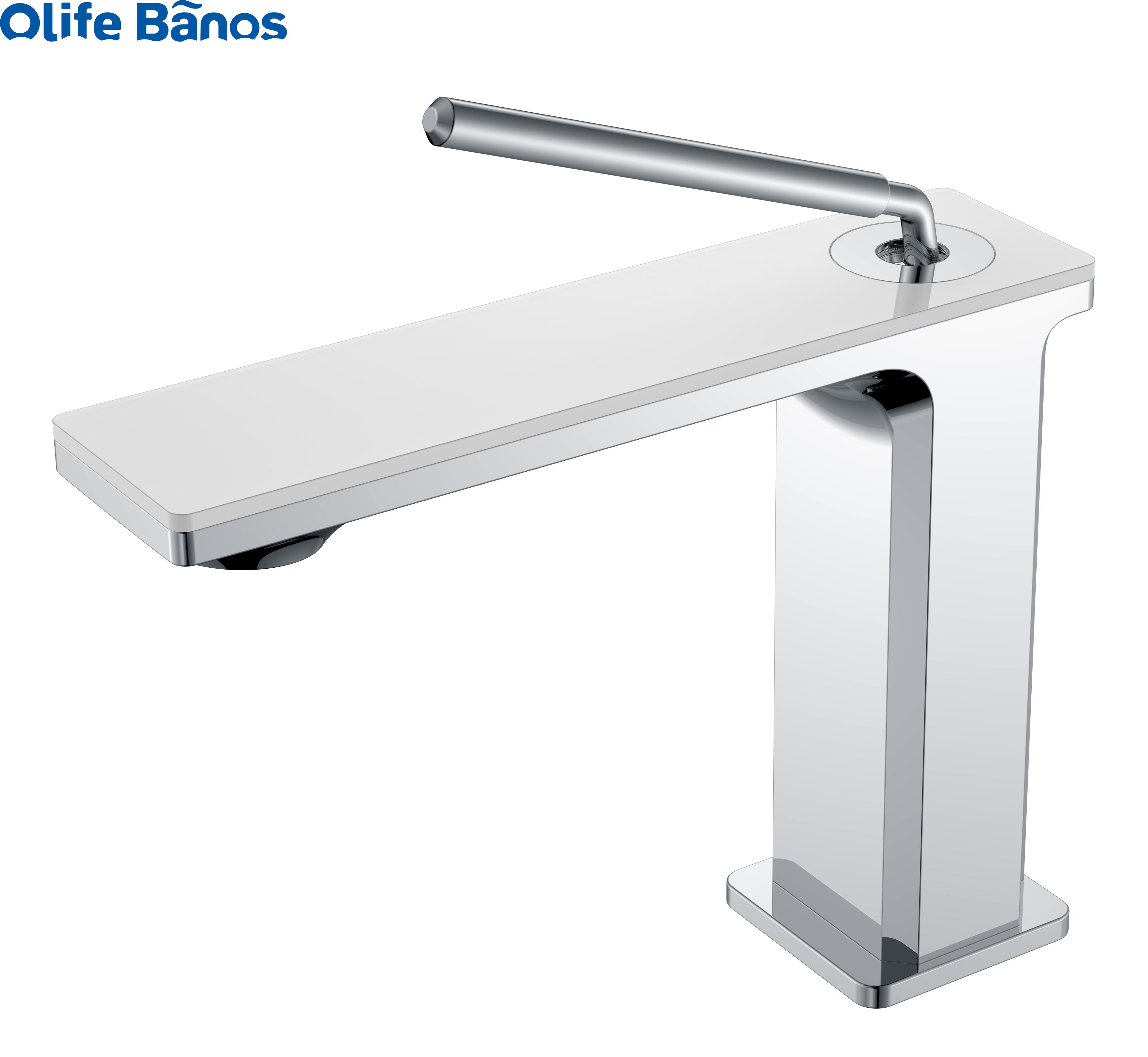 SUS304 Stainless Steel Washbasin Above Counter Basin Faucet Handle Single Hot And Cold Water Basin Faucet factory