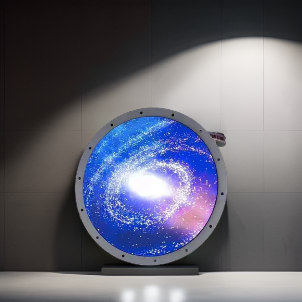 Full HD Round Screen LED LCD Display Panels Media Player Digital Signage Circular for Advertising Video Logo details