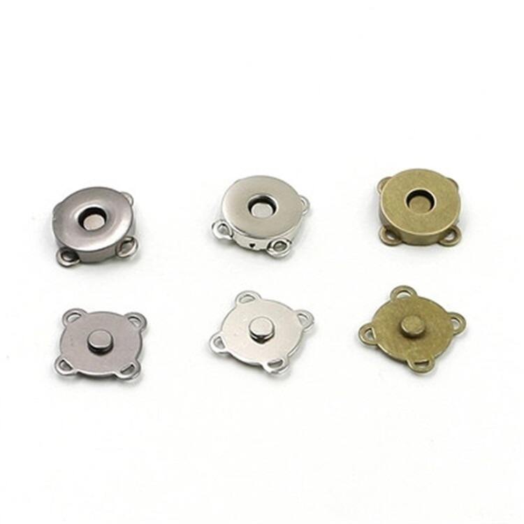 Custom sew 14mm 18mm magnetic snap button clasp for bag