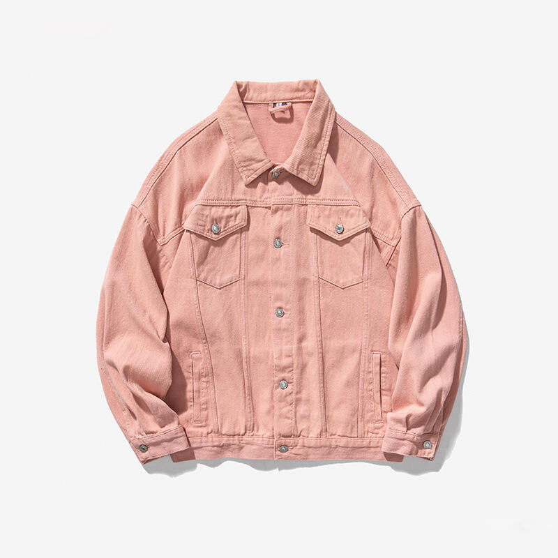 Suppliers Denim Cotton Fabric Jackets Oem Custom Manufacturer Pigment Washing Mens Jean Denim Jacket factory