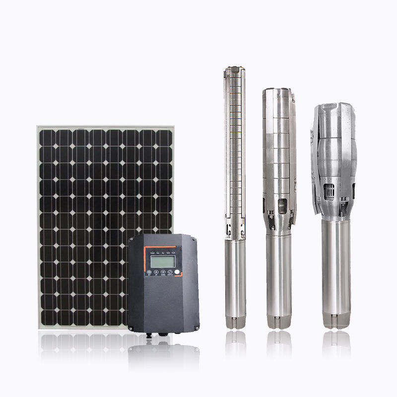 Solar Borehole Pump System Ac Dc Solar Submersible Pump Hybrid Solar System manufacture