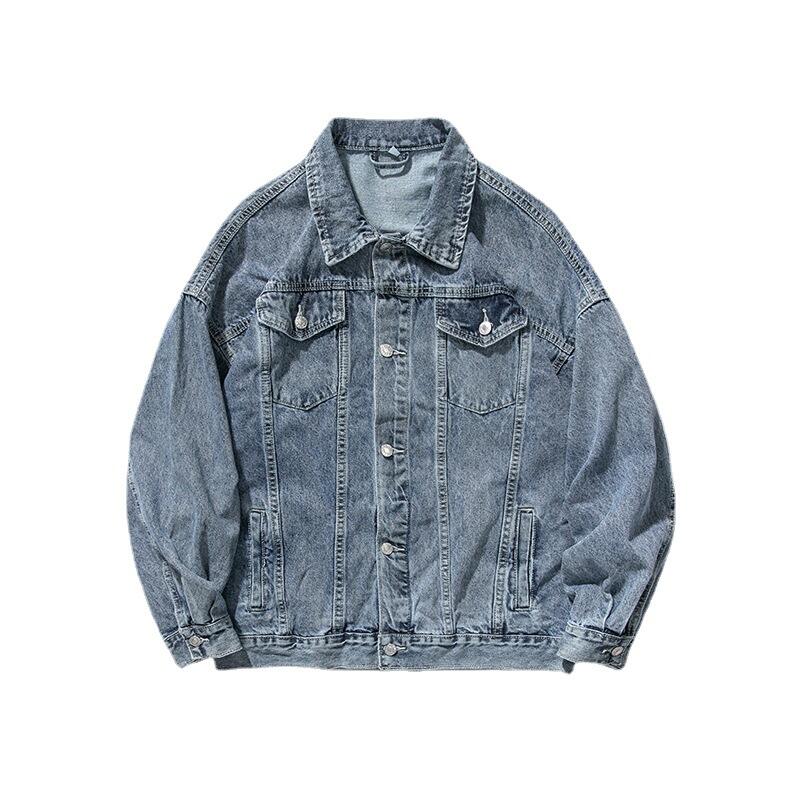 Suppliers Denim Cotton Fabric Jackets Oem Custom Manufacturer Pigment Washing Mens Jean Denim Jacket manufacture