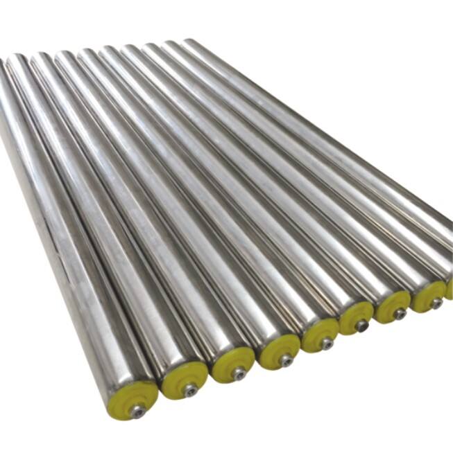108mm Dia Tube Heavy Duty Conveyor Trough Flat Gravity Rollers Drive Steel Pipe Carrying Transport Roller Idler details