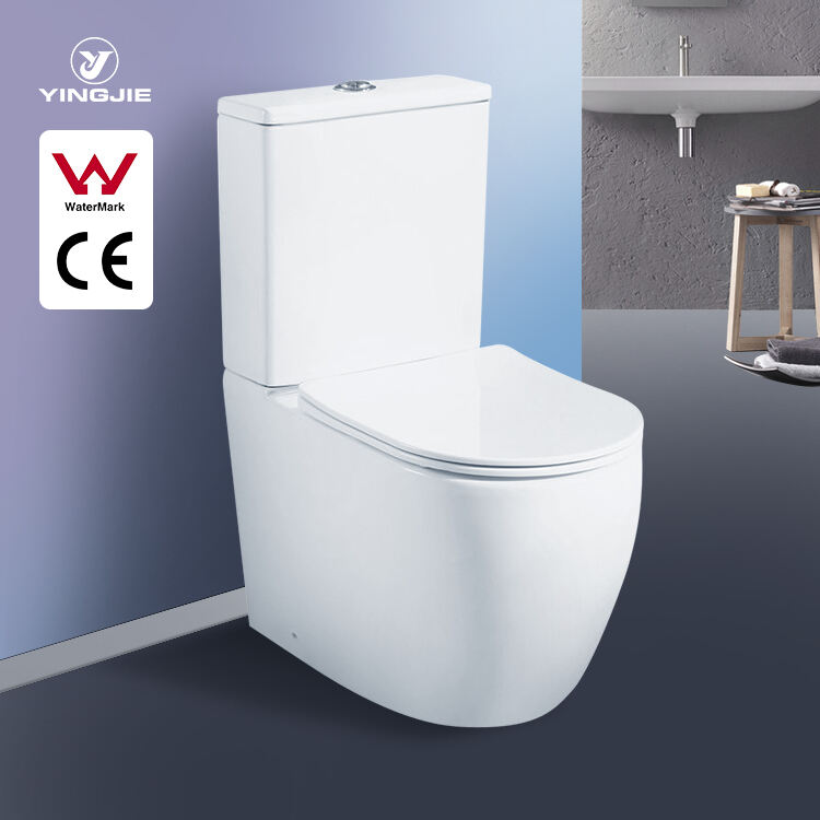 watermark Certificate Bathroom closestool hotel UF Seat commode Ceramic Two Piece Toilet details