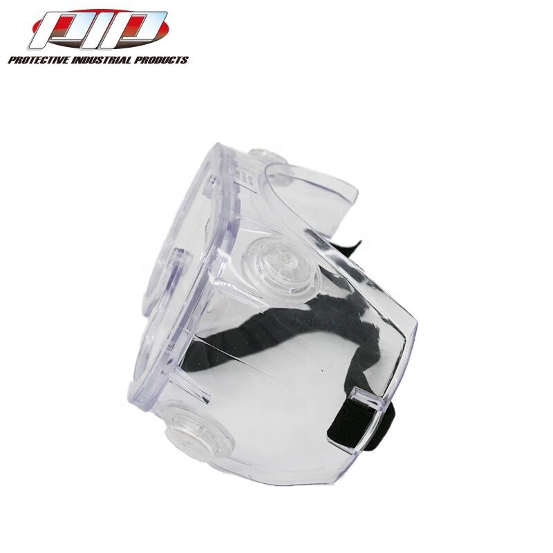 Indirect Ventilation Clear Blue Body Indirect Vent Goggle Clear Lens Anti-Scratch Anti-Fog Coating manufacture