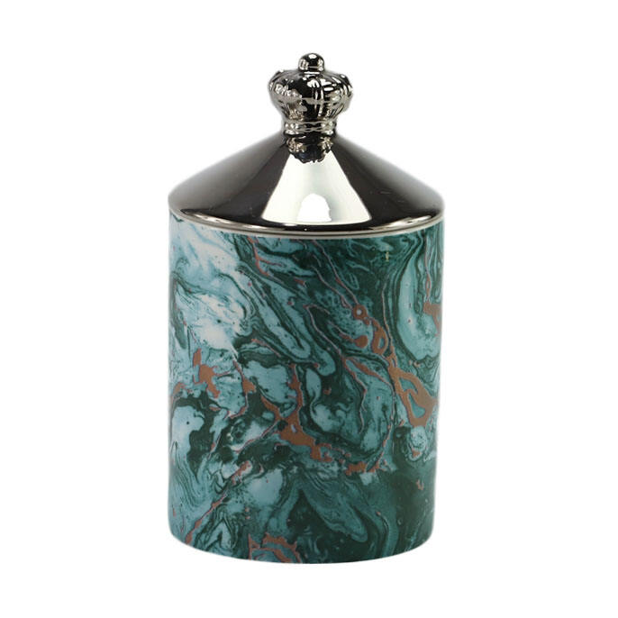 Fashionable Ceramic Sublimation Cylinder Design Container Round Shape Candle Jar details