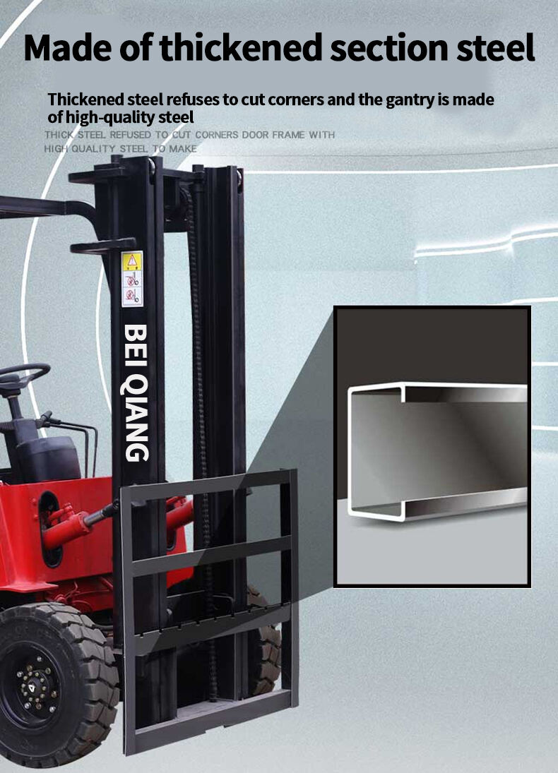 Factory price small electric forklift 1 ton 2 ton 3 ton forklift price Fully hydraulic High Quality Stronger lithium battery details