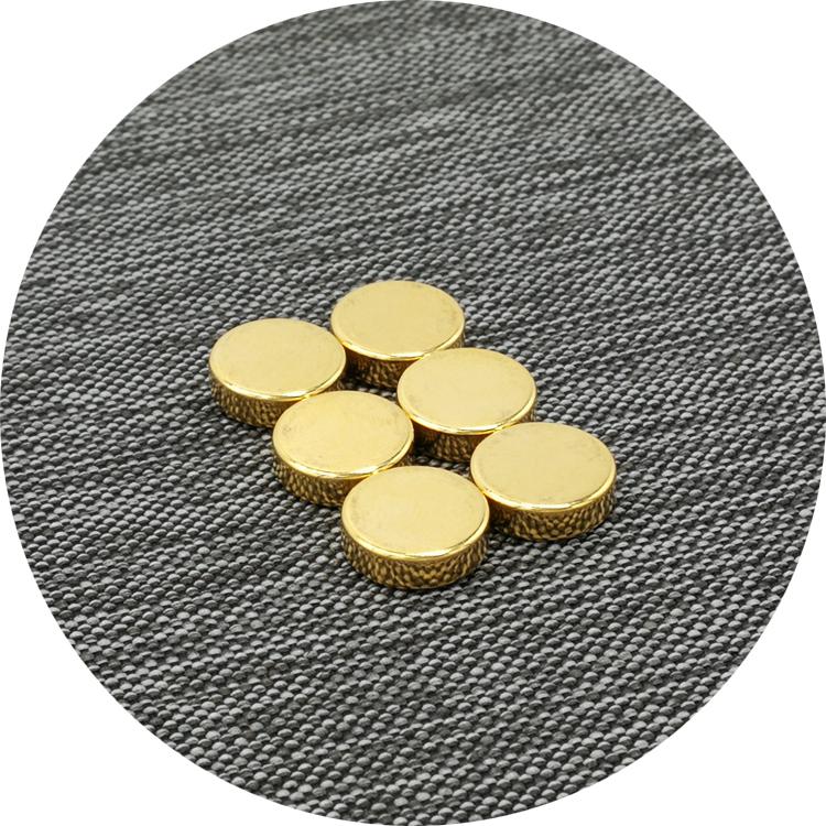 N52 N45 N35 Small Disc Neodymium Magnet with Gold Coating details