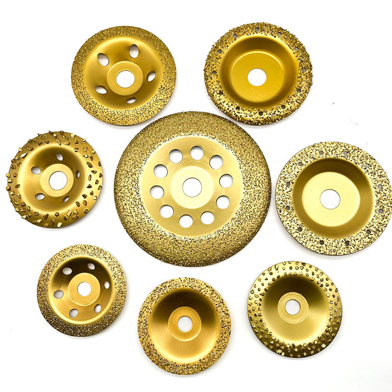 GuHua Vacuum Brazed Tungsten Carbide Wood Carving Disc Grinder Wheel Abrasive Disc for Polishing Wood Stone details