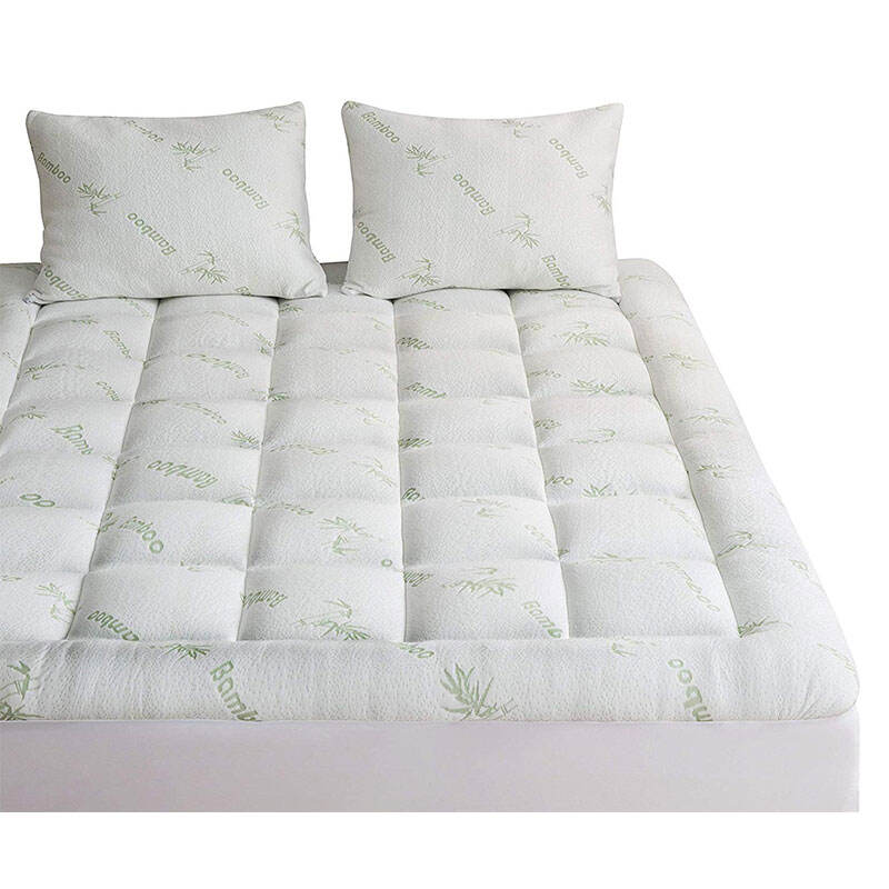 OEM Supplier Quilted Mattress Protector Hot Sale Waterproof Bamboo Mattress Protector Set Organic Mattress Pads