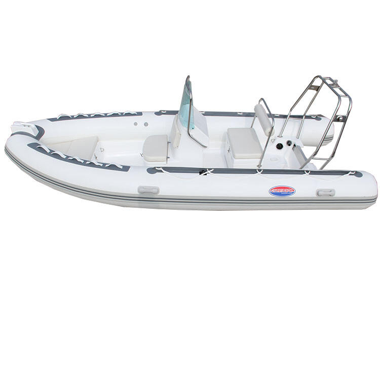 High Quality 18ft Fiberglass Boat with ladder seat floor accessories rib boat manufacture