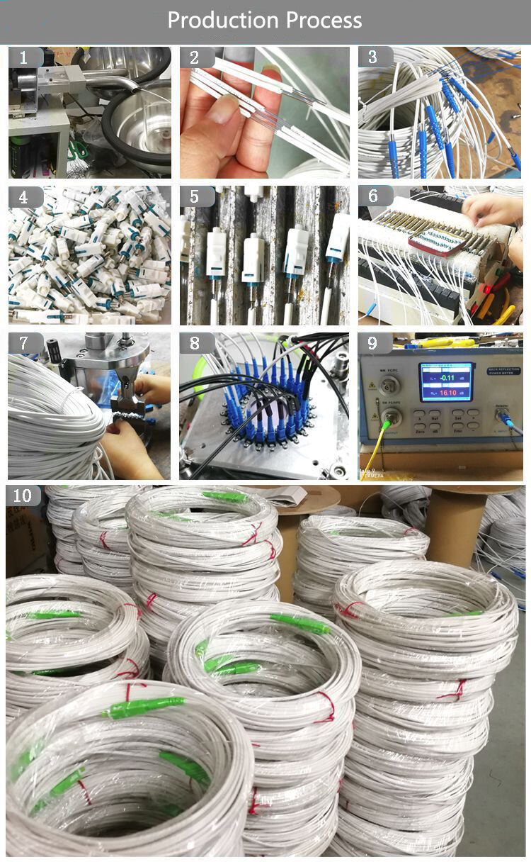 100m Fiber Drop Cable Patch Cord Production Process