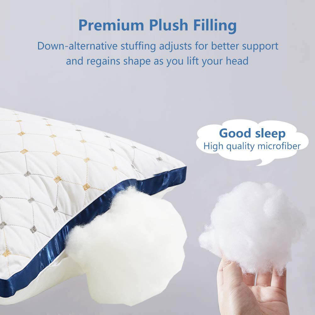 Wholesale Breathable Gel-Fiber Down Alternative high quality pillow for Side Sleeper supplier