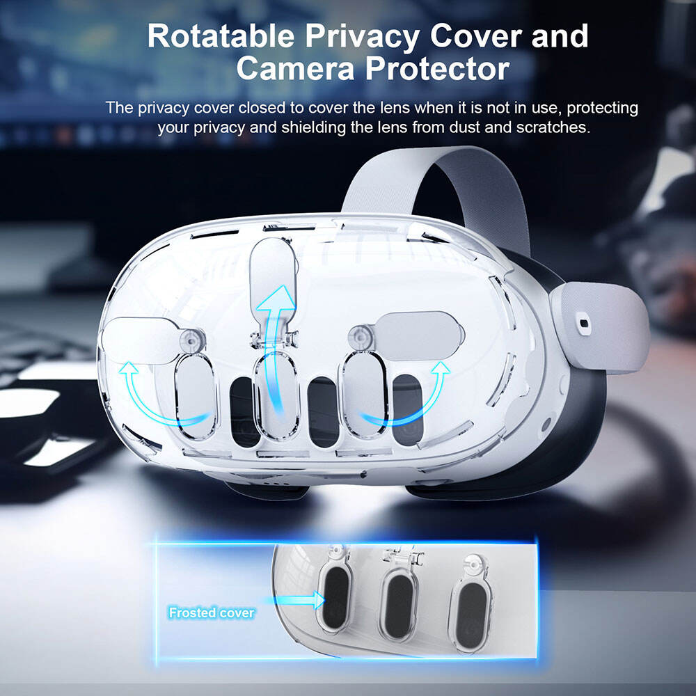 Soft Silicone Tpu Case Back Cover Transparent Clear Precision Hole For Meta Quest 3 Headset Headband supplier