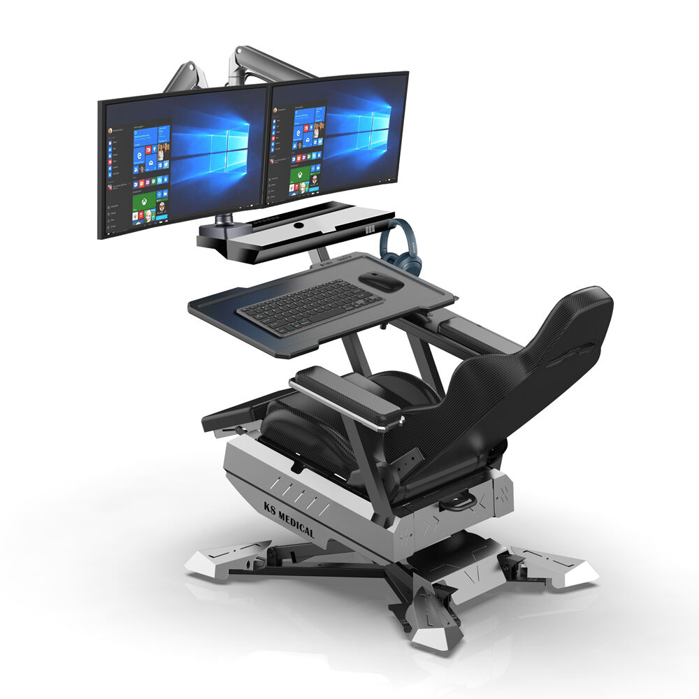 KSM-GCN2 Fully Recline Gaming Chair Cockpit Gaming Gamer Desk and Chairs Zero Gravity Design Best Chair Most Comfortable