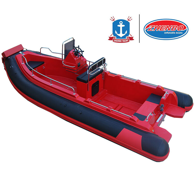 RIB-520 17-Foot Hypalon Inflatable Yacht Boat 10 person Rib Boat with outboard engine manufacture