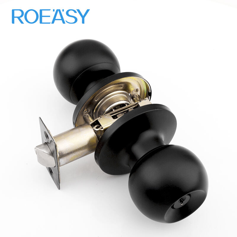 Roeasy T-587BN-ET Oem Tubular Knob Lock Stainless Steel Entry Privacy Locks Set Cylindrical For Home Bedroom Door Lock Knob