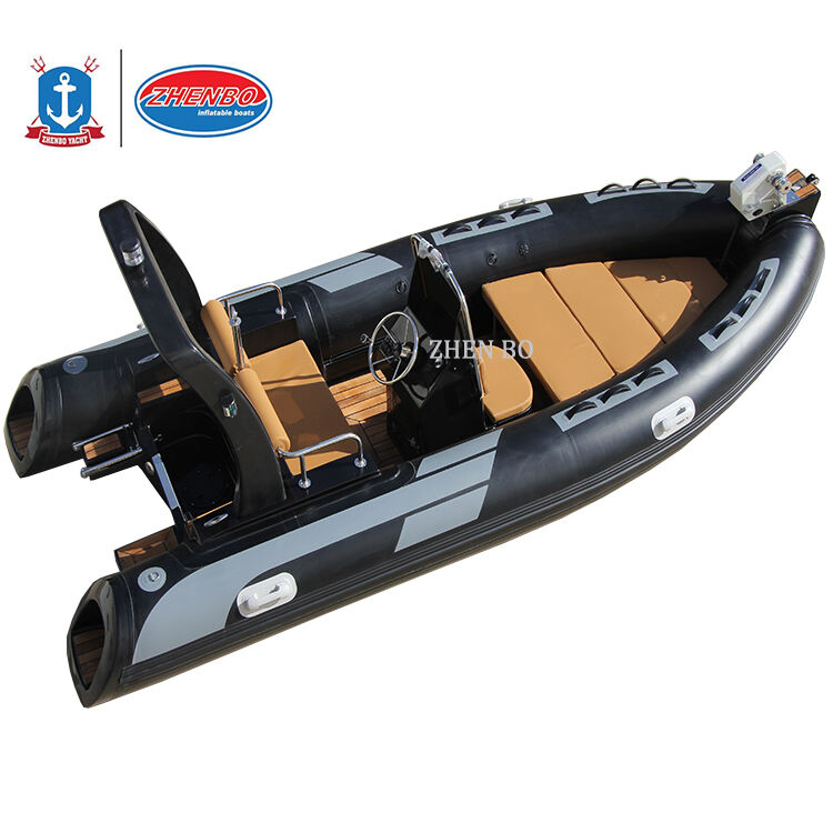 Ce 4.8m Advertising Fiberglass Rhib Boat Inflatable Semi Rigid  Boat 16ft With Boat Accessories And Engine factory