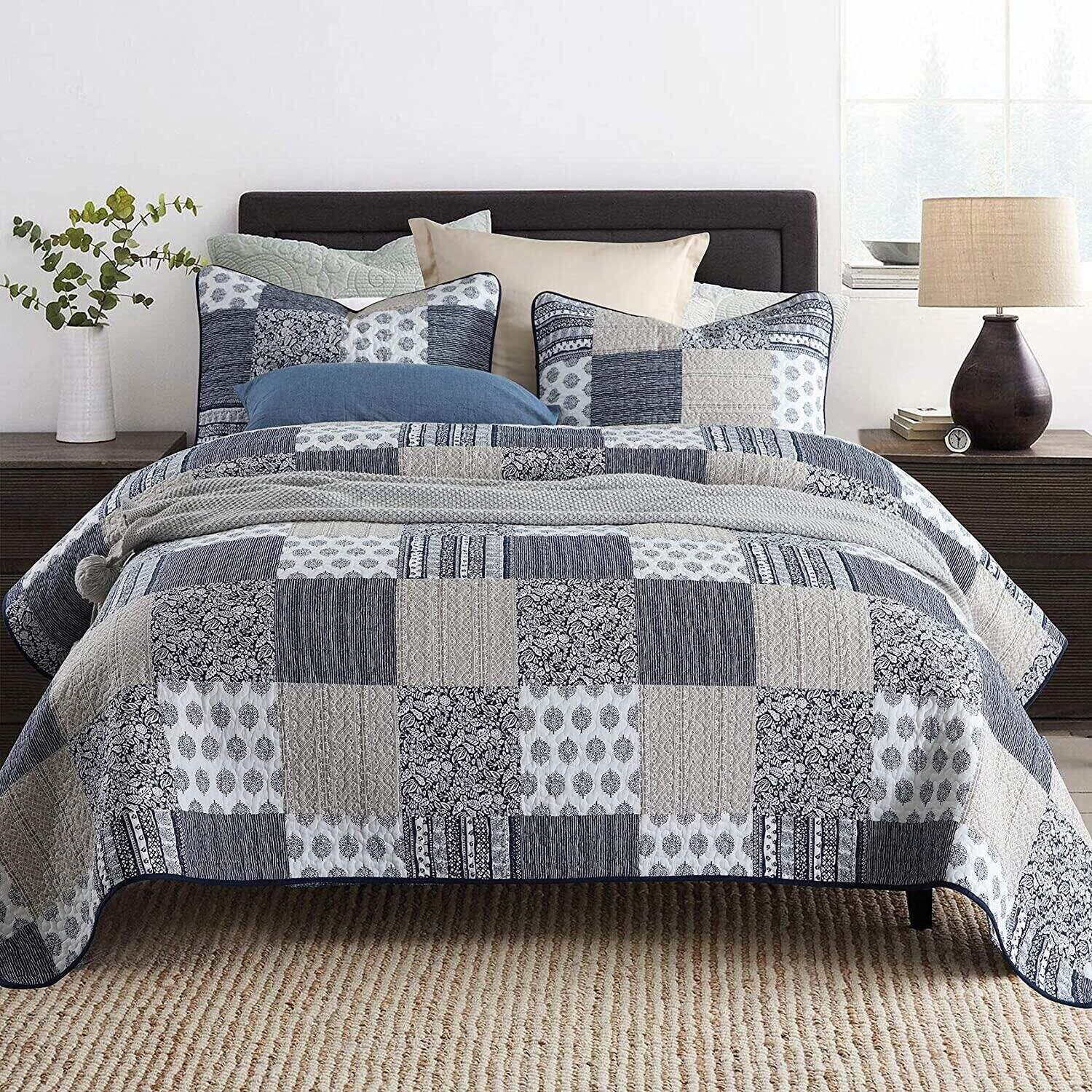 Factory Wholesale Jacquard 8-Piece Reversible King Duvet Cover Bedding Set in Silver supplier