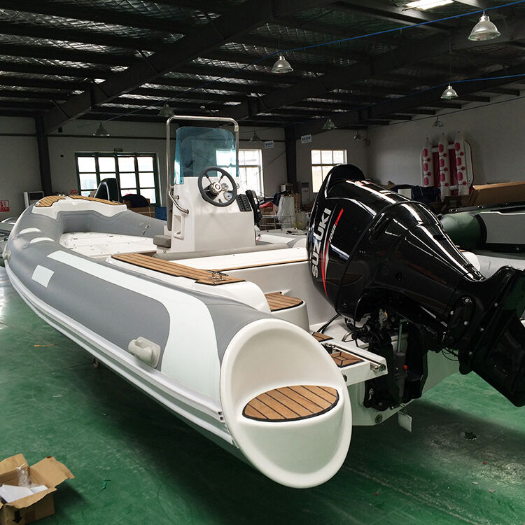 Customize 21.5ft Ocean Rib Boat Inflatable 6.5m Hydraulic Steering Center Console French Orca Hypalon Rib-650 details