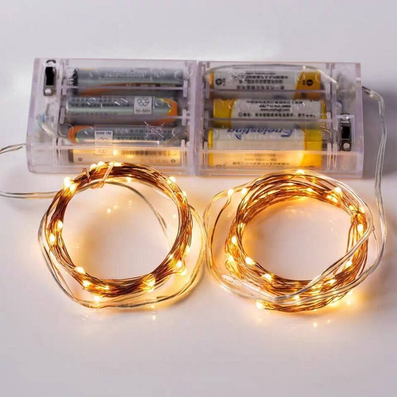 Battery Operated 3M Snowflake LED String Lights for New Year Christmas Garland Decorations factory