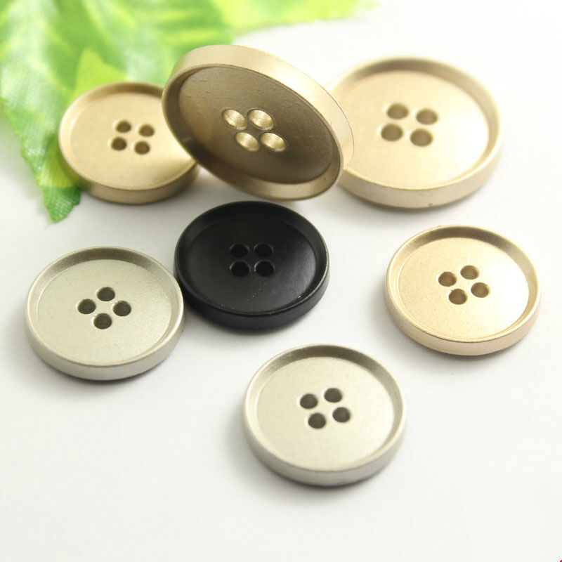 18mm 23mm 4 holes metal zinc alloy sew buttons for shirt